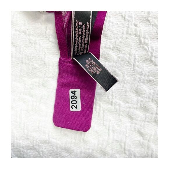 Buy 1 get 1 free 32b Victorias Secret Berry lace push up - Picture 10 of 10